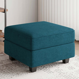 HomeRoots 25" Stylish Storage Ottoman - Elegant Seating & Hidden Compartment for Modern Living Room Décor Velvet Black 714332