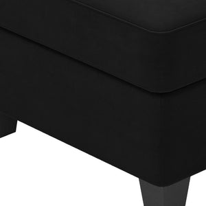 HomeRoots 25" Stylish Storage Ottoman - Elegant Seating & Hidden Compartment for Modern Living Room Décor Velvet Beige 714333