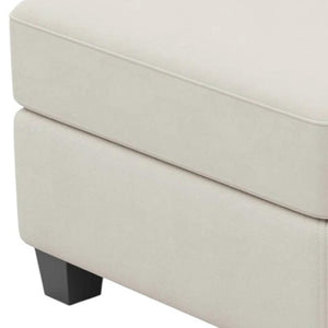 HomeRoots 25" Stylish Storage Ottoman - Elegant Seating & Hidden Compartment for Modern Living Room Décor Velvet Blue 714334
