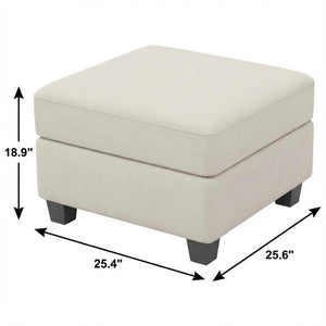 HomeRoots 25" Stylish Storage Ottoman - Elegant Seating & Hidden Compartment for Modern Living Room Décor Velvet Blue 714334