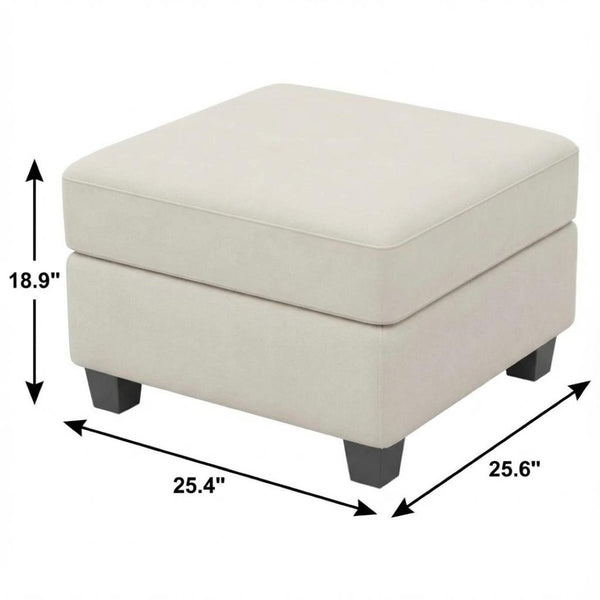 HomeRoots 25" Stylish Storage Ottoman - Elegant Seating & Hidden Compartment for Modern Living Room Décor Velvet Blue 714334