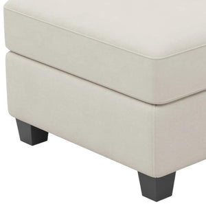 HomeRoots 25" Stylish Storage Ottoman - Elegant Seating & Hidden Compartment for Modern Living Room Décor Velvet Blue 714334