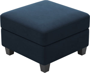 HomeRoots 30" Stylish Storage Ottoman - Versatile Seating with Hidden Space for Living Room Convenience and Elegance Velvet Black 714335
