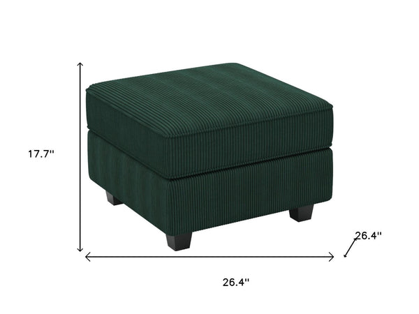 HomeRoots 26" Chic Storage Ottoman with Button-Tufted Top, Durable Wood Feet, Perfect for Modern Living Spaces Velvet Gray 714343