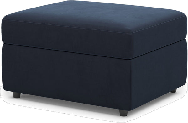 HomeRoots 30" Gray and Black Chenille Storage Ottoman - Versatile Comfort & Stylish Hidden Storage for Any Room 714348