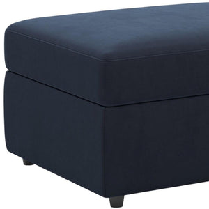 HomeRoots 30" Gray and Black Chenille Storage Ottoman - Versatile Comfort & Stylish Hidden Storage for Any Room 714348