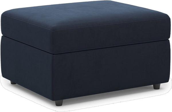 HomeRoots 30" Gray and Black Chenille Storage Ottoman - Versatile Comfort & Stylish Hidden Storage for Any Room 714348