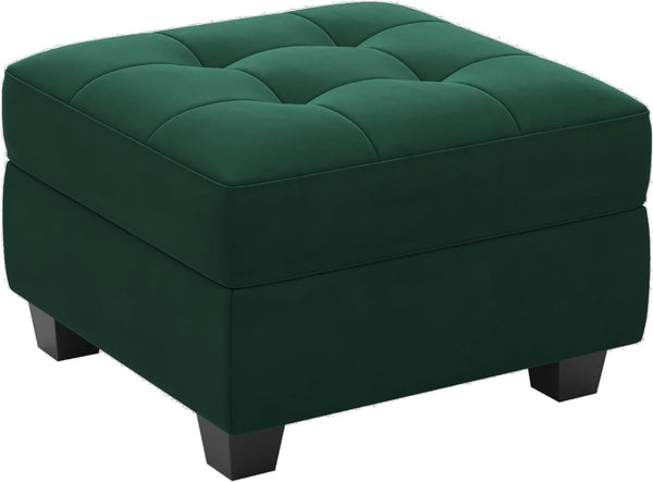 HomeRoots 30" Beige and Black Faux Fur Storage Ottoman - Stylish, Versatile Seating with Hidden Storage Solution 714352
