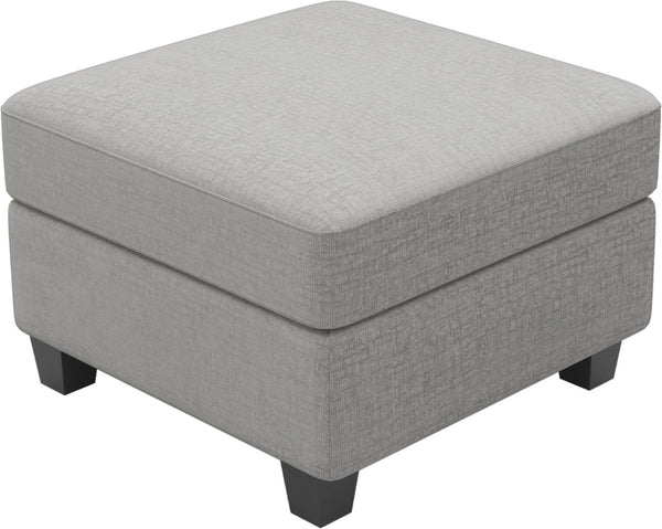 HomeRoots 26" Versatile Beige and Black Chenille Storage Ottoman - Stylish Seating, Hidden Storage & Comfort 714357