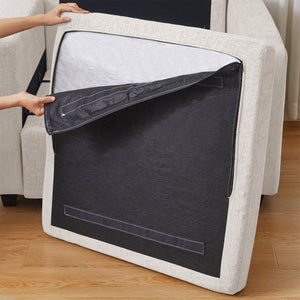 HomeRoots 30" Versatile Light Gray Chenille Storage Ottoman - Stylish, Functional Seating & Clutter Solution! 714359