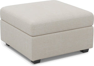 HomeRoots 30" Versatile Light Gray Chenille Storage Ottoman - Stylish, Functional Seating & Clutter Solution! 714359