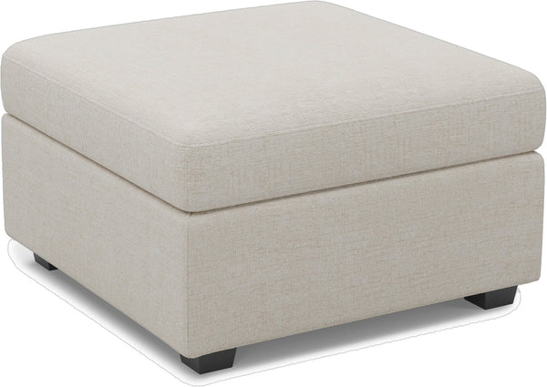 HomeRoots 30" Versatile Light Gray Chenille Storage Ottoman - Stylish, Functional Seating & Clutter Solution! 714359