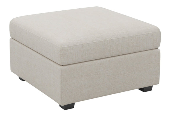 HomeRoots 30" Versatile Light Gray Chenille Storage Ottoman - Stylish, Functional Seating & Clutter Solution! 714359
