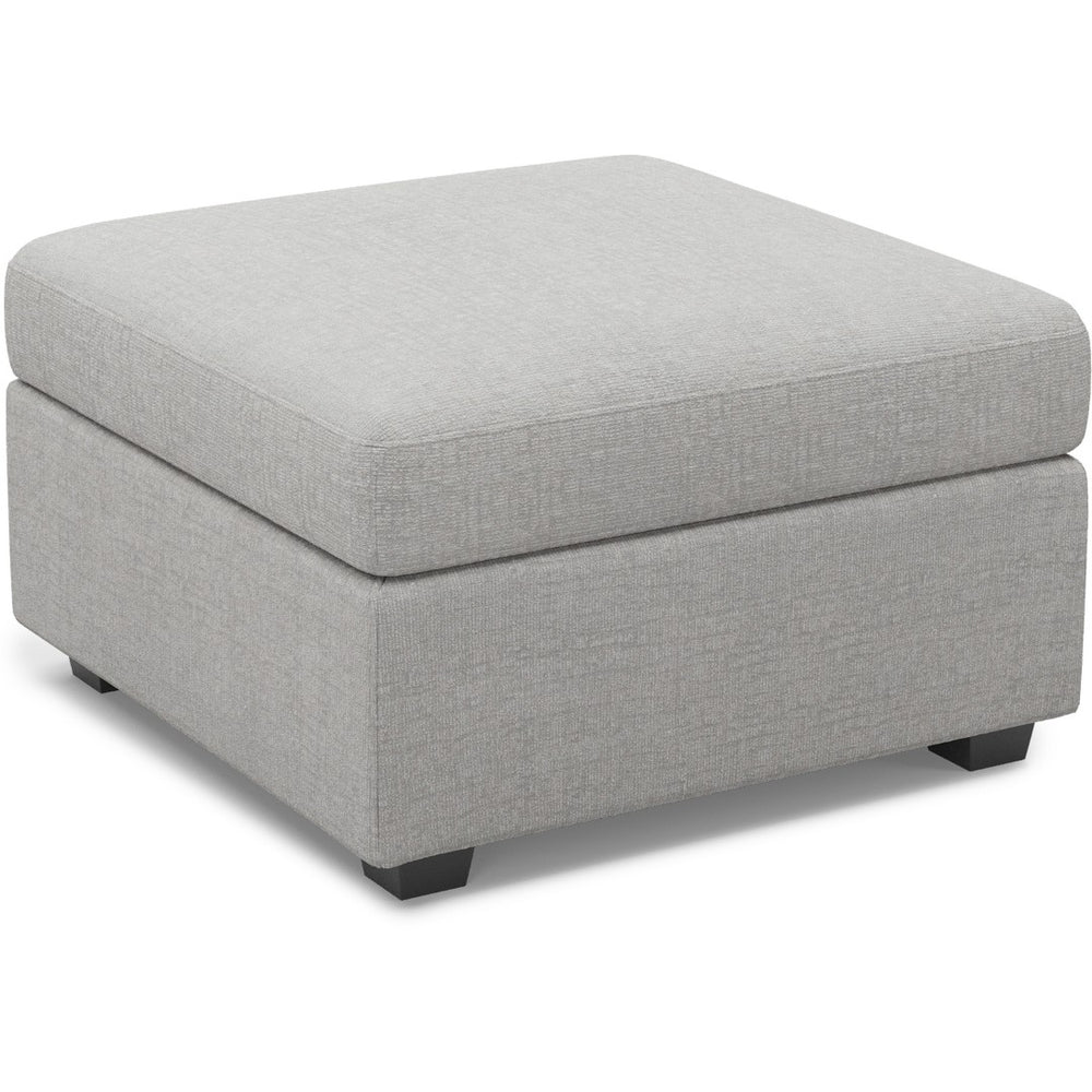 HomeRoots 30" Gray Chenille Storage Ottoman - Stylish Multi-Function Seating & Footrest with Hidden Compartment 714360