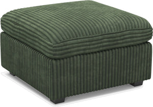 HomeRoots 30" Black Corduroy Storage Ottoman - Versatile Seat, Footrest & Hidden Storage for Modern Spaces 714363