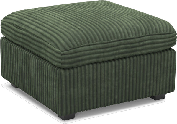 HomeRoots 30" Black Corduroy Storage Ottoman - Versatile Seat, Footrest & Hidden Storage for Modern Spaces 714363