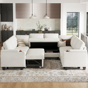HomeRoots 46" Modern Loveseat with Hidden Storage - Stylish, Versatile Accent for Living Rooms and Small Spaces Chenille Light Gray 714369