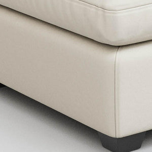 HomeRoots 32" Plush Blue and Black Velvet Footstool - Modern Square Ottoman for Comfort, Style & Versatility 714378