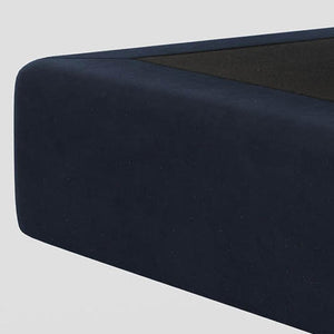HomeRoots 32" Plush Black Velvet Footstool - Versatile Accent for Comfort, Seating, and Stylish Décor Solutions 714379