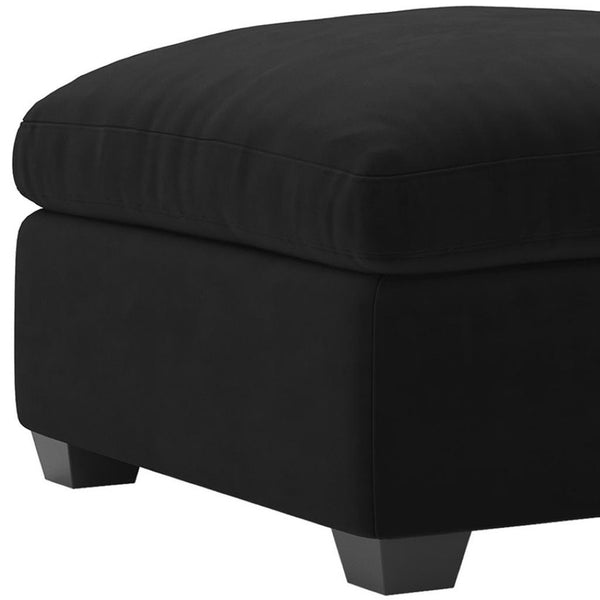 HomeRoots 32" Gray Corduroy Footstool - Stylish, Versatile Accent for Comfort, Extra Seating & Modern Decor 714380