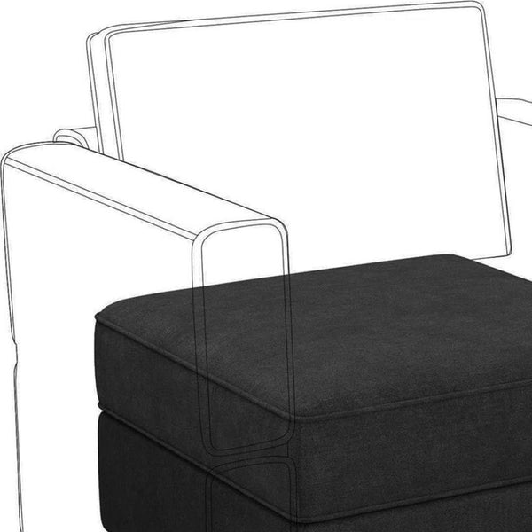 HomeRoots 26" Light Gray Velvet Storage Ottoman: Chic Square Design with Plush Padding, Lift-Off Lid & Versatility 714385