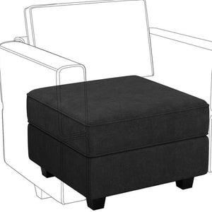 HomeRoots 26" Light Gray Velvet Storage Ottoman: Chic Square Design with Plush Padding, Lift-Off Lid & Versatility 714385