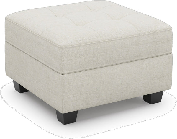 HomeRoots 26" Green and Black Chenille Tufted Footstool - Cozy Storage Ottoman for Living Room & Bedroom Use 714395