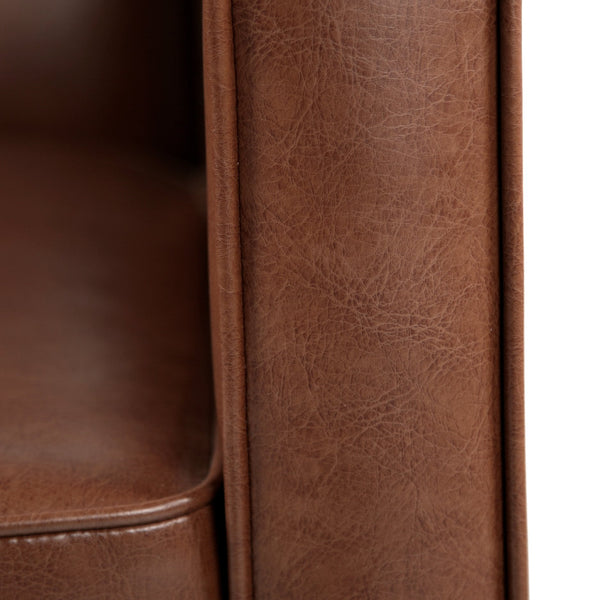 English Elm Christopher Knight Home® - Fabric Recliner Chair Mid-Century Modern Pushback Single Sofa with Tufted Cushion, Birch Legs, Cozy Comfort Light Brown 60741.00PUCOGN
