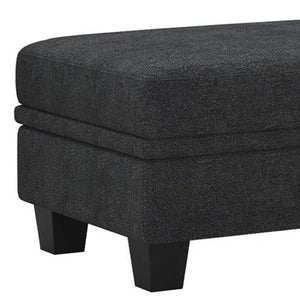 HomeRoots 26" Stylish Brown & Black Faux Leather Storage Ottoman – Comfortable Seating & Versatile Storage Solution 714404