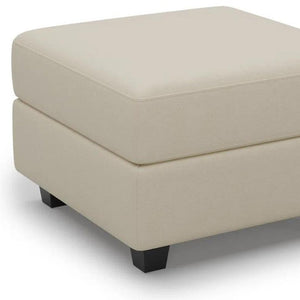 HomeRoots 46" Stylish Light Gray and Black Chenille Storage Ottoman - Versatile Seating & Tidy Living Space Solution 714406