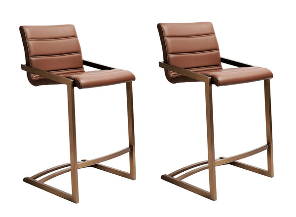 HomeRoots 26" Stylish Gray Boucle Low Back Bar Chair with Dark Gray Steel Legs for Modern Dining Spaces 714414