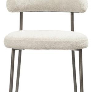 HomeRoots 26" Gray and Dark Gray Faux Leather Swivel Bar Chair - Modern Steel Design for Kitchen or Lounge 714415