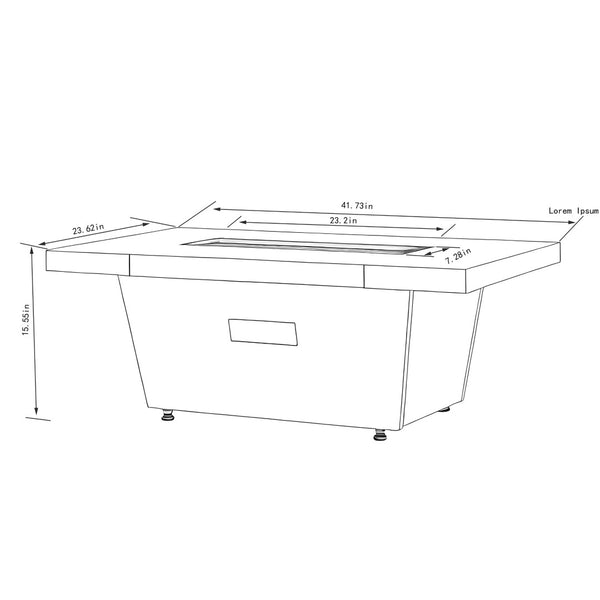 HomeRoots 50000 BTU Stylish 34" Gray Iron Propane Round Fire Pit Table with Cover for Cozy Outdoor Evenings 714424