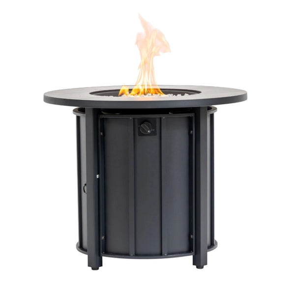 HomeRoots 50000 BTU Brown Rattan Rectangular Propane Fire Pit Table - Cozy Outdoor Centerpiece with Cover 714427