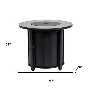 HomeRoots 50000 BTU Brown Rattan Rectangular Propane Fire Pit Table - Cozy Outdoor Centerpiece with Cover 714427