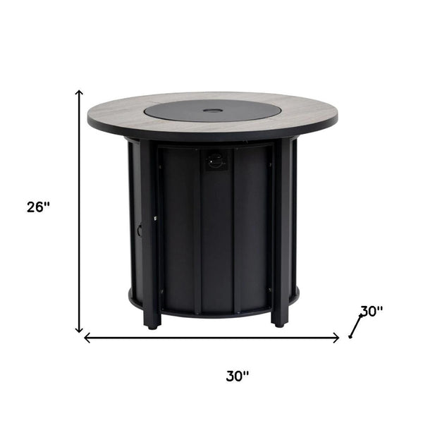 HomeRoots 50000 BTU Brown Rattan Rectangular Propane Fire Pit Table - Cozy Outdoor Centerpiece with Cover 714427