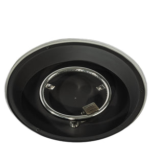 HomeRoots 50000 BTU Round Propane Fire Pit – Durable Black Steel Design for Cozy Outdoor Gatherings & Ambiance 714430