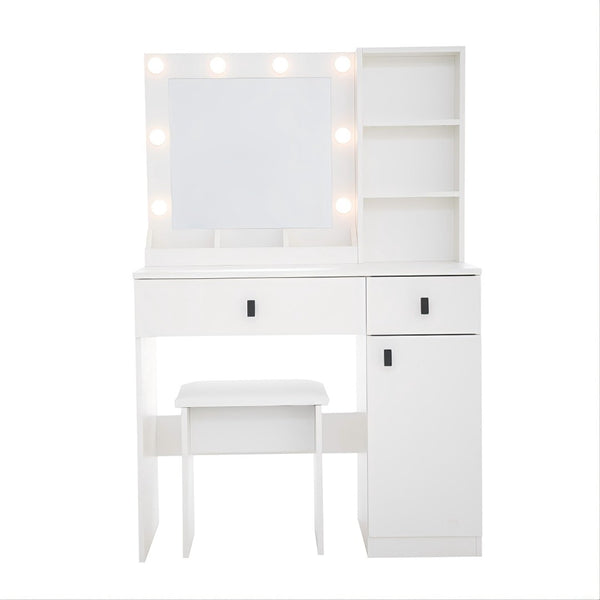 HomeRoots 32" White Wood Two Drawer Dresser - Compact Storage Solution for Modern and Coastal Bedrooms 714436