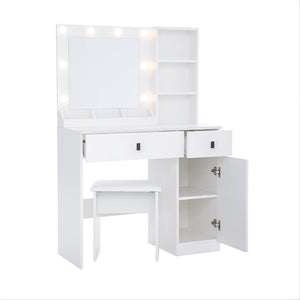 HomeRoots 32" White Wood Two Drawer Dresser - Compact Storage Solution for Modern and Coastal Bedrooms 714436