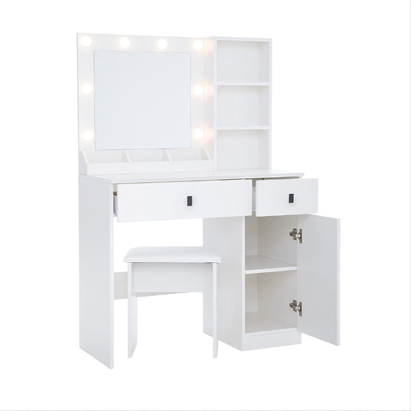 HomeRoots 32" White Wood Two Drawer Dresser - Compact Storage Solution for Modern and Coastal Bedrooms 714436