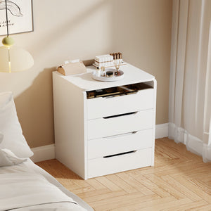 HomeRoots 24" Brown Wood Lighted Mirrored Dresser with Three Drawers – Compact Vanity for Small Spaces 714450