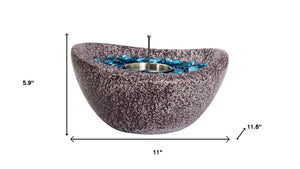 HomeRoots 40000 BTU Gray Concrete Propane Fire Pit Table – Stylish, Durable, and Perfect for Outdoor Gatherings! 714466