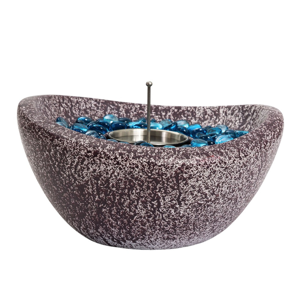 HomeRoots 40000 BTU Gray Concrete Propane Fire Pit Table – Stylish, Durable, and Perfect for Outdoor Gatherings! 714466