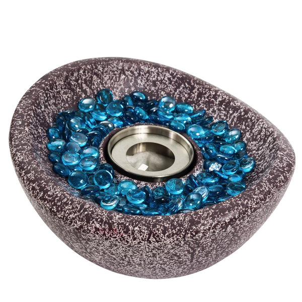HomeRoots 40000 BTU Gray Concrete Propane Fire Pit Table – Stylish, Durable, and Perfect for Outdoor Gatherings! 714466