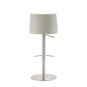 HomeRoots Red Velvet and Rose Gold Adjustable Height Swivel Bar Chair - Glamorous, Comfortable Design for Any Space 714470