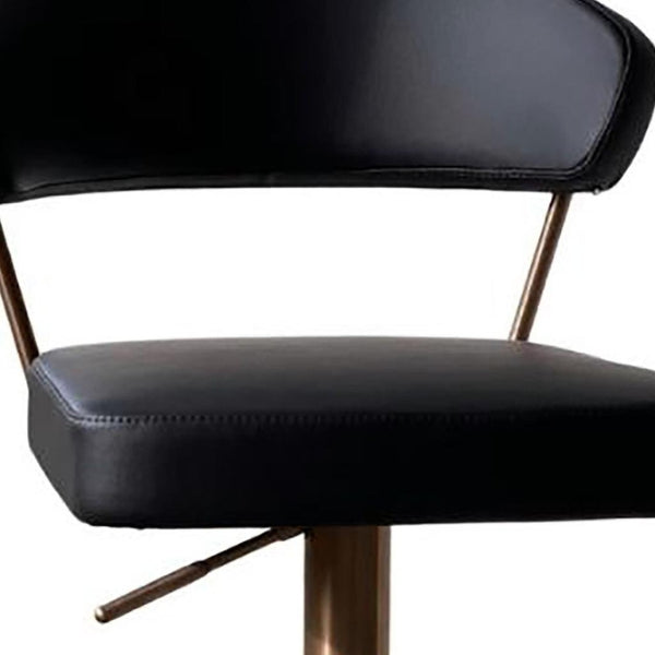 HomeRoots 29" Gray Faux Leather Low Back Bar Chair with Metal & Wood Base - Modern Comfort for Any Space 714472
