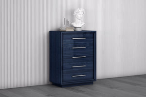 HomeRoots 70" Gray Wood Double Dresser with 4 Smooth-Gliding Drawers for Stylish Bedroom Storage & Organization 714483