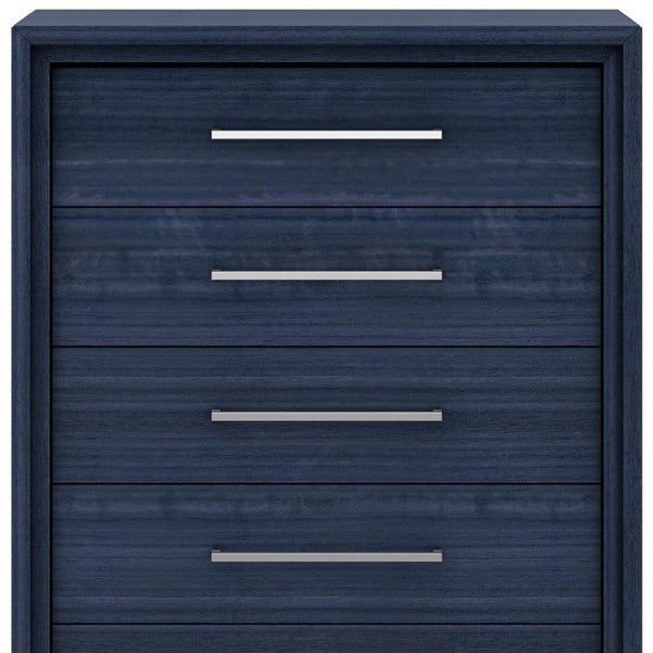 HomeRoots 70" Gray Wood Double Dresser with 4 Smooth-Gliding Drawers for Stylish Bedroom Storage & Organization 714483