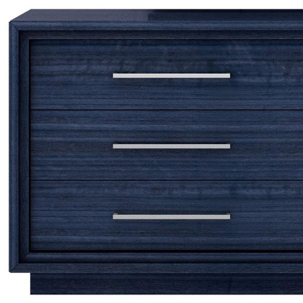 HomeRoots 60" Gray Wood Six Drawer Double Dresser - Contemporary Design for Stylish Bedroom Storage & Organization 714485