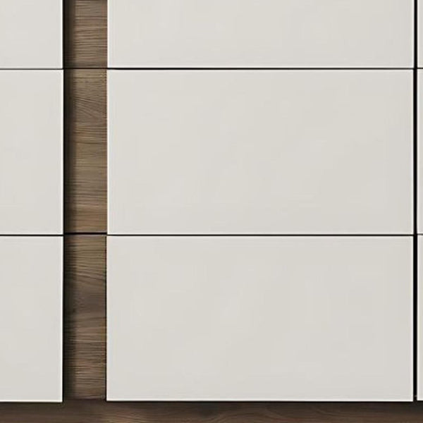 HomeRoots 57" Gray Wood Six Drawer Double Dresser - Stylish Storage Solution for Organized Bedrooms & Decor 714486